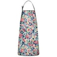 thumbnail image 1 of Pioneer Flower Floral Print Pattern Apron-Garden Aprons for Women with Pockets-Cotton Linen Waterproof Kitchen Cooking Gardening Aprons Adjustable for Kitchen,Cooking,BBQ and Salon 33x27 Inch, 1 of 7