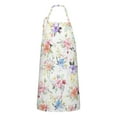 thumbnail image 1 of Pioneer Flower Floral Print Pattern Apron-Garden Aprons for Women with Pockets-Cotton Linen Waterproof Kitchen Cooking Gardening Aprons Adjustable for Kitchen,Cooking,BBQ and Salon 33x27 Inch, 1 of 7