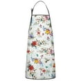 thumbnail image 1 of Pioneer Flower Floral Print Pattern Apron-Garden Aprons for Women with Pockets-Cotton Linen Waterproof Kitchen Cooking Gardening Aprons Adjustable for Kitchen,Cooking,BBQ and Salon 33x27 Inch, 1 of 7