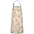 thumbnail image 1 of Pioneer Flower Floral Print Pattern Apron-Garden Aprons for Women with Pockets-Cotton Linen Waterproof Kitchen Cooking Gardening Aprons Adjustable for Kitchen,Cooking,BBQ and Salon 33x27 Inch, 1 of 7