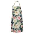thumbnail image 1 of Pioneer Flower Floral Print Pattern Apron-Garden Aprons for Women with Pockets-Cotton Linen Waterproof Kitchen Cooking Gardening Aprons Adjustable for Kitchen,Cooking,BBQ and Salon 33x27 Inch, 1 of 7