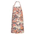 thumbnail image 1 of Pioneer Flower Floral Print Pattern Apron-Garden Aprons for Women with Pockets-Cotton Linen Waterproof Kitchen Cooking Gardening Aprons Adjustable for Kitchen,Cooking,BBQ and Salon 33x27 Inch, 1 of 7