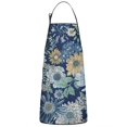 thumbnail image 1 of Pioneer Flower Floral Print Pattern Apron-Garden Aprons for Women with Pockets-Cotton Linen Waterproof Kitchen Cooking Gardening Aprons Adjustable for Kitchen,Cooking,BBQ and Salon 33x27 Inch, 1 of 2