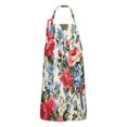 thumbnail image 1 of Pioneer Flower Floral Print Pattern Apron-Garden Aprons for Women with Pockets-Cotton Linen Waterproof Kitchen Cooking Gardening Aprons Adjustable for Kitchen,Cooking,BBQ and Salon 33x27 Inch, 1 of 7