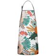 thumbnail image 1 of Pioneer Flower Floral Print Pattern Apron-Garden Aprons for Women with Pockets-Cotton Linen Waterproof Kitchen Cooking Gardening Aprons Adjustable for Kitchen,Cooking,BBQ and Salon 33x27 Inch, 1 of 7