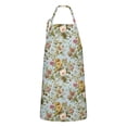thumbnail image 1 of Pioneer Flower Floral Print Pattern Apron-Garden Aprons for Women with Pockets-Cotton Linen Waterproof Kitchen Cooking Gardening Aprons Adjustable for Kitchen,Cooking,BBQ and Salon 33x27 Inch, 1 of 7