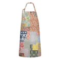 thumbnail image 1 of Pioneer Flower Floral Print Pattern Apron-Garden Aprons for Women with Pockets-Cotton Linen Waterproof Kitchen Cooking Gardening Aprons Adjustable for Kitchen,Cooking,BBQ and Salon 33x27 Inch, 1 of 7