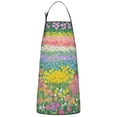thumbnail image 1 of Pioneer Flower Floral Print Pattern Apron-Garden Aprons for Women with Pockets-Cotton Linen Waterproof Kitchen Cooking Gardening Aprons Adjustable for Kitchen,Cooking,BBQ and Salon 33x27 Inch, 1 of 7