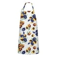thumbnail image 1 of Pioneer Flower Floral Print Pattern Apron-Garden Aprons for Women with Pockets-Cotton Linen Waterproof Kitchen Cooking Gardening Aprons Adjustable for Kitchen,Cooking,BBQ and Salon 33x27 Inch, 1 of 7