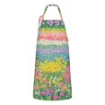 thumbnail image 1 of Pioneer Flower Floral Print Pattern Apron-Garden Aprons for Women with Pockets-Cotton Linen Waterproof Kitchen Cooking Gardening Aprons Adjustable for Kitchen,Cooking,BBQ and Salon 33x27 Inch, 1 of 7