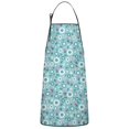thumbnail image 1 of Pioneer Flower Floral Print Pattern Apron-Garden Aprons for Women with Pockets-Cotton Linen Waterproof Kitchen Cooking Gardening Aprons Adjustable for Kitchen,Cooking,BBQ and Salon 33x27 Inch, 1 of 7