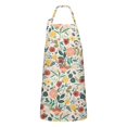 thumbnail image 1 of Pioneer Flower Floral Print Pattern Apron-Garden Aprons for Women with Pockets-Cotton Linen Waterproof Kitchen Cooking Gardening Aprons Adjustable for Kitchen,Cooking,BBQ and Salon 33x27 Inch, 1 of 7