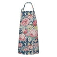 thumbnail image 1 of Pioneer Flower Floral Print Pattern Apron-Garden Aprons for Women with Pockets-Cotton Linen Waterproof Kitchen Cooking Gardening Aprons Adjustable for Kitchen,Cooking,BBQ and Salon 33x27 Inch, 1 of 7