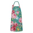 thumbnail image 1 of Pioneer Flower Floral Print Pattern Apron-Garden Aprons for Women with Pockets-Cotton Linen Waterproof Kitchen Cooking Gardening Aprons Adjustable for Kitchen,Cooking,BBQ and Salon 33x27 Inch, 1 of 7