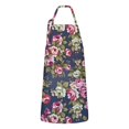 thumbnail image 1 of Pioneer Flower Floral Print Pattern Apron-Garden Aprons for Women with Pockets-Cotton Linen Waterproof Kitchen Cooking Gardening Aprons Adjustable for Kitchen,Cooking,BBQ and Salon 33x27 Inch, 1 of 7
