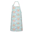 thumbnail image 1 of Pioneer Flower Floral Print Pattern Apron for Women and Men, Cotton Linen Waterproof with Pockets, Adjustable, 33x27 Inch for Kitchen, Gardening, BBQ, Salon, 1 of 6