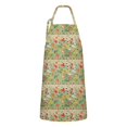 thumbnail image 1 of Pioneer Flower Floral Print Pattern Apron for Women and Men, Cotton Linen Waterproof with Pockets, Adjustable, 33x27 Inch for Kitchen, Gardening, BBQ, Salon, 1 of 6