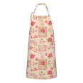 thumbnail image 1 of Pioneer Flower Floral Print Pattern Apron for Women and Men, Cotton Linen Waterproof with Pockets, Adjustable, 33x27 Inch for Kitchen, Gardening, BBQ, Salon, 1 of 6