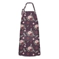 thumbnail image 1 of Pioneer Flower Floral Print Pattern Apron for Women and Men, Cotton Linen Waterproof with Pockets, Adjustable, 33x27 Inch for Kitchen, Gardening, BBQ, Salon, 1 of 6