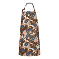thumbnail image 1 of Pioneer Flower Floral Print Pattern Apron for Women and Men, Cotton Linen Waterproof with Pockets, Adjustable, 33x27 Inch for Kitchen, Gardening, BBQ, Salon, 1 of 6