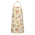 thumbnail image 1 of Pioneer Flower Floral Print Pattern Apron for Women and Men, Cotton Linen Waterproof with Pockets, Adjustable, 33x27 Inch for Kitchen, Gardening, BBQ, Salon, 1 of 6