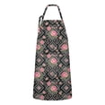 thumbnail image 1 of Pioneer Flower Floral Print Pattern Apron for Women and Men, Cotton Linen Waterproof with Pockets, Adjustable, 33x27 Inch for Kitchen, Gardening, BBQ, Salon, 1 of 6