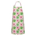 thumbnail image 1 of Pioneer Flower Floral Print Pattern Apron for Women and Men, Cotton Linen Waterproof with Pockets, Adjustable, 33x27 Inch for Kitchen, Gardening, BBQ, Salon, 1 of 6