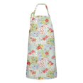 thumbnail image 1 of Pioneer Flower Floral Print Pattern Apron for Women and Men, Cotton Linen Waterproof with Pockets, Adjustable, 33x27 Inch for Kitchen, Gardening, BBQ, Salon, 1 of 6