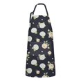 thumbnail image 1 of Pioneer Flower Floral Print Pattern Apron for Women and Men, Cotton Linen Waterproof with Pockets, Adjustable, 33x27 Inch for Kitchen, Gardening, BBQ, Salon, 1 of 6