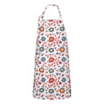 thumbnail image 1 of Pioneer Flower Floral Print Pattern Apron for Women and Men, Cotton Linen Waterproof with Pockets, Adjustable, 33x27 Inch for Kitchen, Gardening, BBQ, Salon, 1 of 6