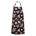 thumbnail image 1 of Pioneer Flower Floral Print Pattern Apron for Women and Men, Cotton Linen Waterproof with Pockets, Adjustable, 33x27 Inch for Kitchen, Gardening, BBQ, Salon, 1 of 6