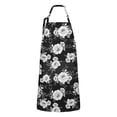 thumbnail image 1 of Pioneer Flower Floral Print Pattern Apron for Women and Men, Cotton Linen Waterproof with Pockets, Adjustable, 33x27 Inch for Kitchen, Gardening, BBQ, Salon, 1 of 6