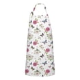 thumbnail image 1 of Pioneer Flower Floral Print Pattern Apron for Women and Men, Cotton Linen Waterproof with Pockets, Adjustable, 33x27 Inch for Kitchen, Gardening, BBQ, Salon, 1 of 6