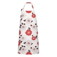 thumbnail image 1 of Pioneer Flower Floral Print Pattern Apron for Women and Men, Cotton Linen Waterproof with Pockets, Adjustable, 33x27 Inch for Kitchen, Gardening, BBQ, Salon, 1 of 6
