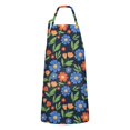 thumbnail image 1 of Pioneer Flower Floral Print Pattern Apron for Women and Men, Cotton Linen Waterproof with Pockets, Adjustable, 33x27 Inch for Kitchen, Gardening, BBQ, Salon, 1 of 6