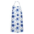 thumbnail image 1 of Pioneer Flower Floral Print Pattern Apron for Women and Men, Cotton Linen Waterproof with Pockets, Adjustable, 33x27 Inch for Kitchen, Gardening, BBQ, Salon, 1 of 6