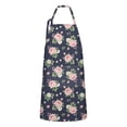 thumbnail image 1 of Pioneer Flower Floral Print Pattern Apron for Women and Men, Cotton Linen Waterproof with Pockets, Adjustable, 33x27 Inch for Kitchen, Gardening, BBQ, Salon, 1 of 6