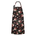 thumbnail image 1 of Pioneer Flower Floral Print Pattern Apron for Women and Men, Cotton Linen Waterproof with Pockets, Adjustable, 33x27 Inch for Kitchen, Gardening, BBQ, Salon, 1 of 6