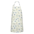 thumbnail image 1 of Pioneer Flower Floral Print Pattern Apron for Women and Men, Cotton Linen Waterproof with Pockets, Adjustable, 33x27 Inch for Kitchen, Gardening, BBQ, Salon, 1 of 6