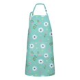 thumbnail image 1 of Pioneer Flower Floral Print Pattern Apron for Women and Men, Cotton Linen Waterproof with Pockets, Adjustable, 33x27 Inch for Kitchen, Gardening, BBQ, Salon, 1 of 6