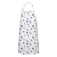thumbnail image 1 of Pioneer Flower Floral Print Pattern Apron for Women and Men, Cotton Linen Waterproof with Pockets, Adjustable, 33x27 Inch for Kitchen, Gardening, BBQ, Salon, 1 of 6