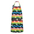 thumbnail image 1 of Pioneer Flower Floral Print Pattern Apron for Women and Men, Cotton Linen Waterproof with Pockets, Adjustable, 33x27 Inch for Kitchen, Gardening, BBQ, Salon, 1 of 6