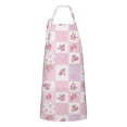 thumbnail image 1 of Pioneer Flower Floral Print Pattern Apron for Women and Men, Cotton Linen Waterproof with Pockets, Adjustable, 33x27 Inch for Kitchen, Gardening, BBQ, Salon, 1 of 6