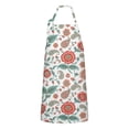thumbnail image 1 of Pioneer Flower Floral Print Pattern Apron for Women and Men, Cotton Linen Waterproof with Pockets, Adjustable, 33x27 Inch for Kitchen, Gardening, BBQ, Salon, 1 of 6
