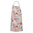 thumbnail image 1 of Pioneer Flower Floral Print Pattern Apron for Women and Men, Cotton Linen Waterproof with Pockets, Adjustable, 33x27 Inch for Kitchen, Gardening, BBQ, Salon, 1 of 6