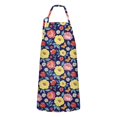 thumbnail image 1 of Pioneer Flower Floral Print Pattern Apron for Women and Men, Cotton Linen Waterproof with Pockets, Adjustable, 33x27 Inch for Kitchen, Gardening, BBQ, Salon, 1 of 6