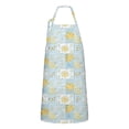 thumbnail image 1 of Pioneer Flower Floral Print Pattern Apron for Women and Men, Cotton Linen Waterproof with Pockets, Adjustable, 33x27 Inch for Kitchen, Gardening, BBQ, Salon, 1 of 6