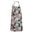 thumbnail image 1 of Pioneer Flower Floral Print Pattern Apron for Women and Men, Cotton Linen Waterproof with Pockets, Adjustable, 33x27 Inch for Kitchen, Gardening, BBQ, Salon, 1 of 6