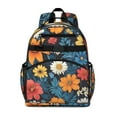 thumbnail image 1 of Pioneer Flower Floral Print Pattern Backpack for School,Cute School Bag,Schoolbag with Adjustable Shoulder Straps & Padded Back,15.25"x11.5"x5.25", 1 of 5