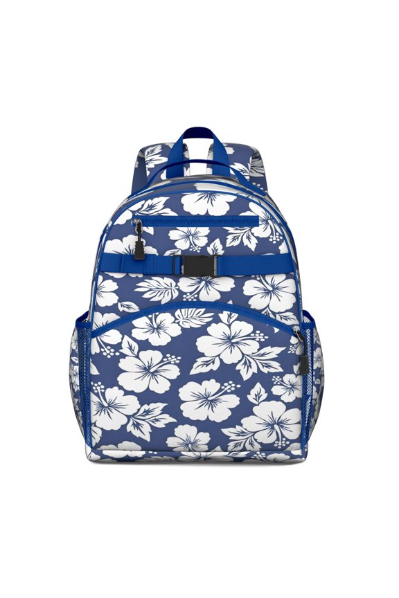 Pioneer Flower Floral Print Pattern Backpack for School,Cute School Bag,Schoolbag with Adjustable Shoulder Straps & Padded Back,15.25"x11.5"x5.25"